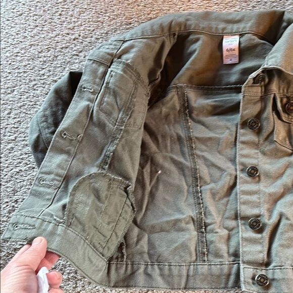 Carters Kids Green Denim Jacket - Picture 5 of 7